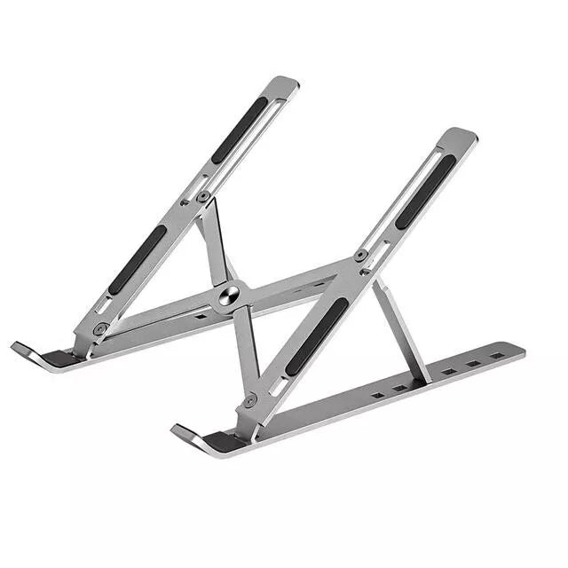 Premium Aluminium Folding Laptop Stand with Creative Storage Bracket