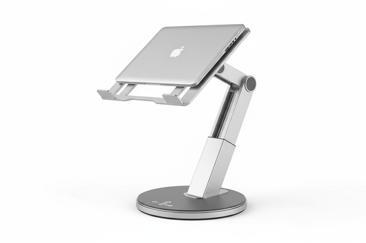 Adjustable Laptop Stand with 360 Degree Rotating Base
