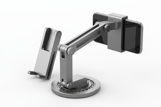 Foldable Phone Stand with 360 Degree Rotating Metal Stand